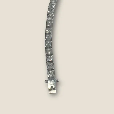 BEAUTIFUL 925 STERLING SILVER GIRLISH BRACELET WITH LOVELY ZIRCONS | SB151 BEAUTIFUL 925 STERLING SILVER GIRLISH BRACELET WITH LOVELY ZIRCONS | SB151