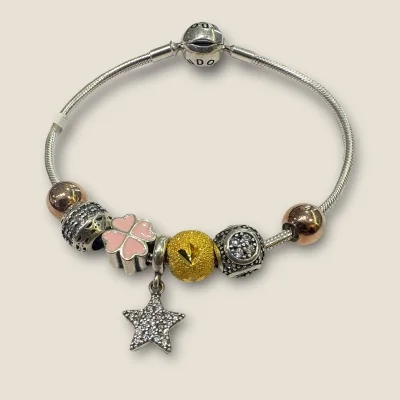 LOVELY 925 STERLING SILVER GIRLISH BRACELET WITH UNIQUE DESIGN | SB127 LOVELY 925 STERLING SILVER GIRLISH BRACELET WITH UNIQUE DESIGN | SB127