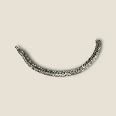BEAUTIFUL 925 STERLING SILVER GIRLISH TENNIS BRACELET WITH ZERCONS | SB161 BEAUTIFUL 925 STERLING SILVER GIRLISH TENNIS BRACELET WITH ZERCONS | SB161