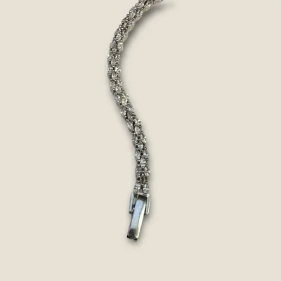 BEAUTIFUL 925 STERLING SILVER GIRLISH BRACELET WITH ZIRCONS | SB149 BEAUTIFUL 925 STERLING SILVER GIRLISH BRACELET WITH ZIRCONS | SB149