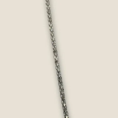 BEAUTIFUL 925 STERLING SILVER GIRLISH BRACELET WITH ZIRCONS | SB149 BEAUTIFUL 925 STERLING SILVER GIRLISH BRACELET WITH ZIRCONS | SB149