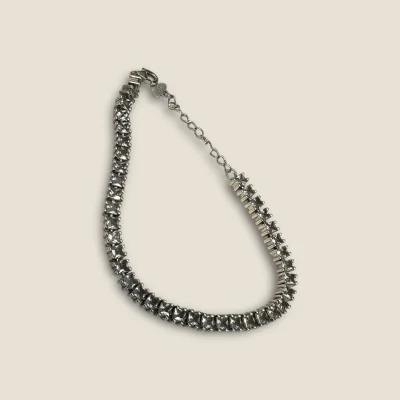BEAUTIFUL 925 STERLING SILVER GIRLISH BRACELET WITH ZIRCONS & LOVELY DESIGN | SB82 BEAUTIFUL 925 STERLING SILVER GIRLISH BRACELET WITH ZIRCONS & LOVELY DESIGN | SB82