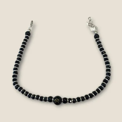 Beaded 925 Sterling Silver Bracelet | Lovely Design | SB101