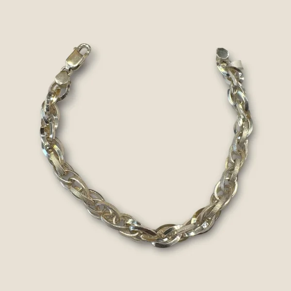 BEAUTIFUL 925 STERLING SILVER MEN'S BRACELET WITH UNIQUE DESIGN | SB93