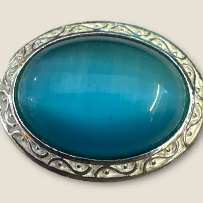 925 Sterling Silver Men's Bracelet with Turquoise Stone & Zircons, Salman Khan Bracelet | SB145