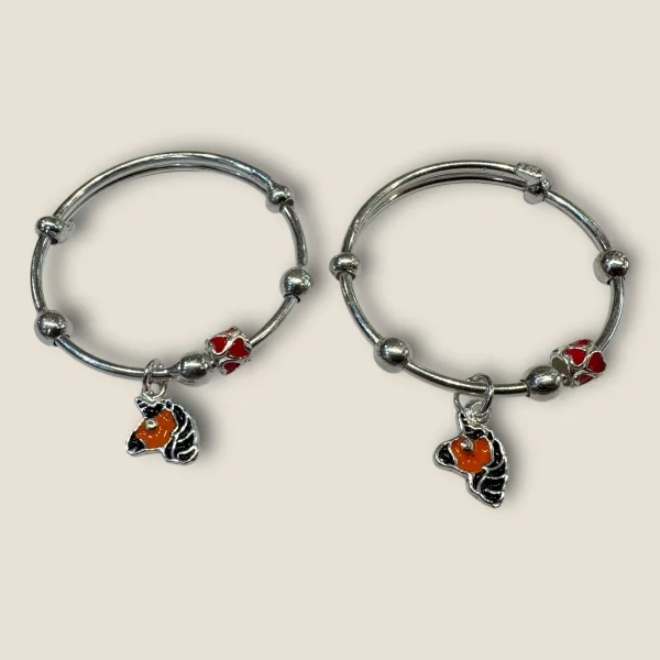BEAUTIFUL 925 STERLING SILVER BABY KARA PAIR WITH LOVELY DESIGN FOR YOUR LITTLE ONE | SK286