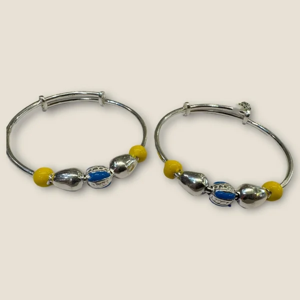 BEAUTIFUL 925 STERLING SILVER BABY KARA PAIR WITH UNIQUE DESIGN FOR YOUR LITTLE ONE | SK288