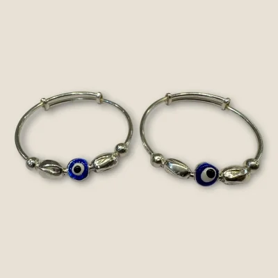 BEAUTIFUL 925 STERLING SILVER BABY KARA PAIR WITH UNIQUE DESIGN FOR YOUR LITTLE ONE | SK276 BEAUTIFUL 925 STERLING SILVER BABY KARA PAIR WITH UNIQUE DESIGN FOR YOUR LITTLE ONE | SK276