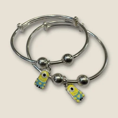 BEAUTIFUL 925 STERLING SILVER BABY KARA PAIR WITH UNIQUE DESIGN FOR YOUR LITTLE ONE | SK145