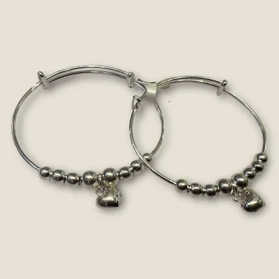 LOVELY 925 STERLING SILVER BABY KARA PAIR WITH BEAUTIFUL DESIGN FOR YOUR LITTLE ONE | SK275 LOVELY 925 STERLING SILVER BABY KARA PAIR WITH BEAUTIFUL DESIGN FOR YOUR LITTLE ONE | SK275
