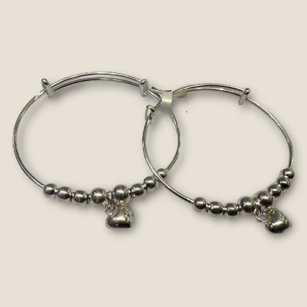 LOVELY 925 STERLING SILVER BABY KARA PAIR WITH BEAUTIFUL DESIGN FOR YOUR LITTLE ONE | SK275