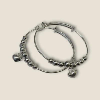 LOVELY 925 STERLING SILVER BABY KARA PAIR WITH BEAUTIFUL DESIGN FOR YOUR LITTLE ONE | SK275