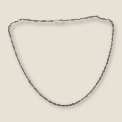 BEAUTIFUL 925 STERLING SILVER CHAIN WITH LOVELY DESIGN | SC77 BEAUTIFUL 925 STERLING SILVER CHAIN WITH LOVELY DESIGN | SC77
