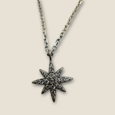 BEAUTIFUL 925 STERLING SILVER NECKLACE WITH LOVELY GIRLISH DESIGN | SC120 BEAUTIFUL 925 STERLING SILVER NECKLACE WITH LOVELY GIRLISH DESIGN | SC120