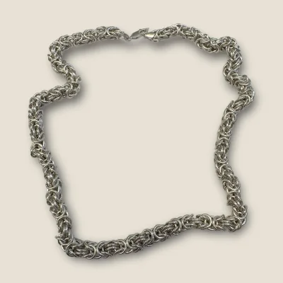 BEAUTIFUL 925 STERLING SILVER MEN'S CHAIN WITH LOVELY UNIQUE DESIGN | SC167