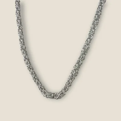 BEAUTIFUL 925 STERLING SILVER MEN'S CHAIN WITH LOVELY UNIQUE DESIGN | SC167