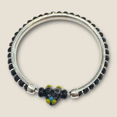 BEAUTIFUL 925 STERLING SILVER BABY KARA PAIR WITH LOVELY UNIQUE DESIGN FOR YOUR LITTLE ONE | SK272