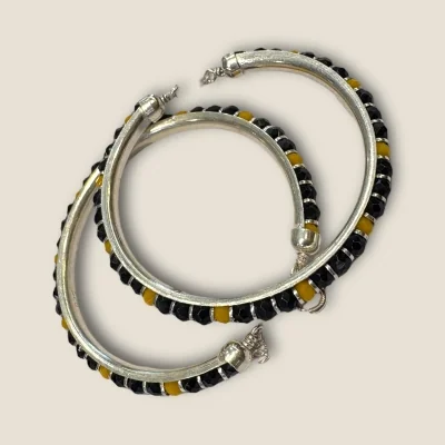 BEAUTIFUL 925 STERLING SILVER BABY KARA PAIR WITH LOVELY UNIQUE DESIGN FOR YOUR LITTLE ONE | SK267