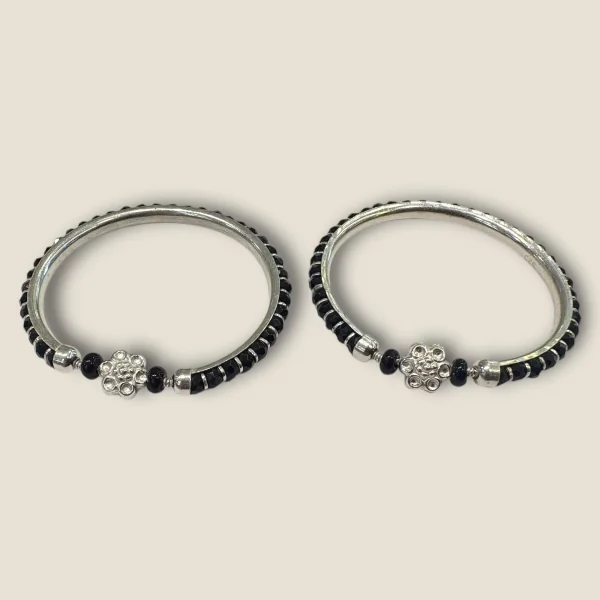 BEAUTIFUL 925 STERLING SILVER BABY KARA PAIR WITH LOVELY UNIQUE DESIGN FOR YOUR LITTLE ONE | SK274