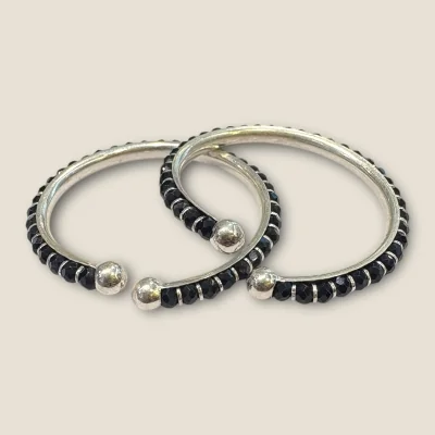 BEAUTIFUL 925 STERLING SILVER BABY KARA PAIR WITH LOVELY UNIQUE DESIGN FOR YOUR LITTLE ONE | SK268 BEAUTIFUL 925 STERLING SILVER BABY KARA PAIR WITH LOVELY UNIQUE DESIGN FOR YOUR LITTLE ONE | SK268