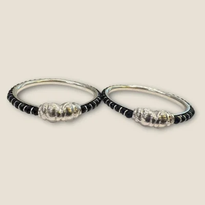 BEAUTIFUL 925 STERLING SILVER BABY KARA PAIR WITH LOVELY UNIQUE DESIGN FOR YOUR LITTLE ONE | SK269
