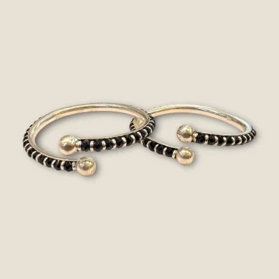 BEAUTIFUL 925 STERLING SILVER BABY KARA PAIR WITH LOVELY UNIQUE DESIGN FOR YOUR LITTLE ONE | SK12