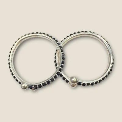 BEAUTIFUL 925 STERLING SILVER BABY KARA PAIR WITH LOVELY UNIQUE DESIGN FOR YOUR LITTLE ONE | SK12