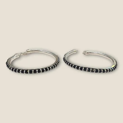 BEAUTIFUL 925 STERLING SILVER BABY KARA PAIR WITH LOVELY UNIQUE DESIGN FOR YOUR LITTLE ONE | SK13