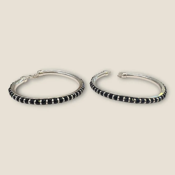 BEAUTIFUL 925 STERLING SILVER BABY KARA PAIR WITH LOVELY UNIQUE DESIGN FOR YOUR LITTLE ONE | SK13