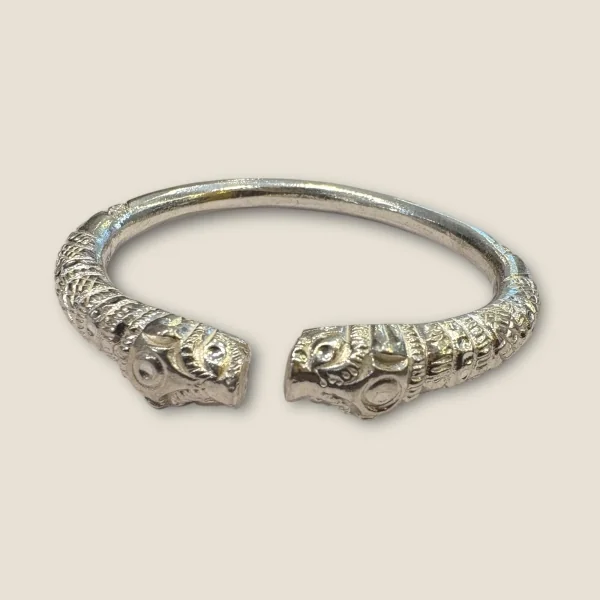 BEAUTIFUL 925 STERLING SILVER MEN'S KARA WITH LOVELY UNIQUE DESIGN | SK292
