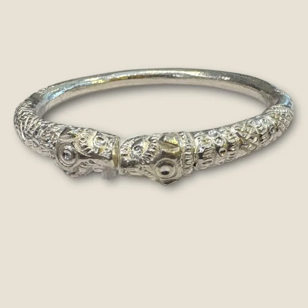 BEAUTIFUL 925 STERLING SILVER MEN'S KARA WITH LOVELY UNIQUE DESIGN | SK300