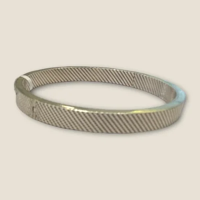 BEAUTIFUL 925 STERLING SILVER MEN'S KARA WITH LOVELY UNIQUE DESIGN | SK237