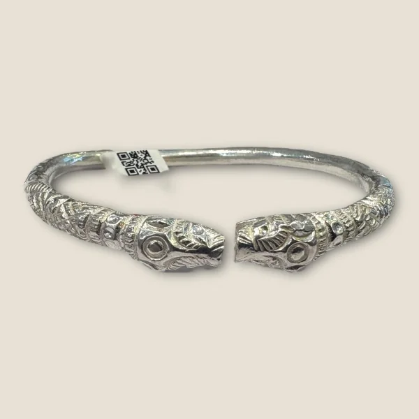 BEAUTIFUL 925 STERLING SILVER MEN'S KARA WITH LOVELY UNIQUE DESIGN | SK213
