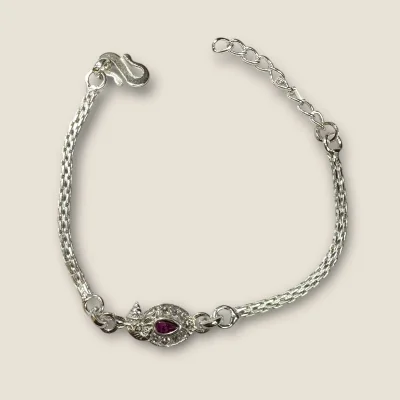 LOVELY SILVER RAKHI WITH BEAUTIFUL DESIGN | SB173 LOVELY SILVER RAKHI WITH BEAUTIFUL DESIGN | SB173