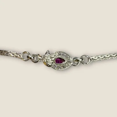 LOVELY SILVER RAKHI WITH BEAUTIFUL DESIGN | SB173 LOVELY SILVER RAKHI WITH BEAUTIFUL DESIGN | SB173