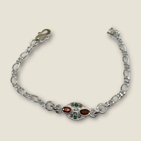 LOVELY SILVER RAKHI WITH BEAUTIFUL DESIGN | SB170