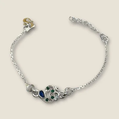 LOVELY SILVER RAKHI WITH BEAUTIFUL OM DESIGN | SB163 LOVELY SILVER RAKHI WITH BEAUTIFUL OM DESIGN | SB163