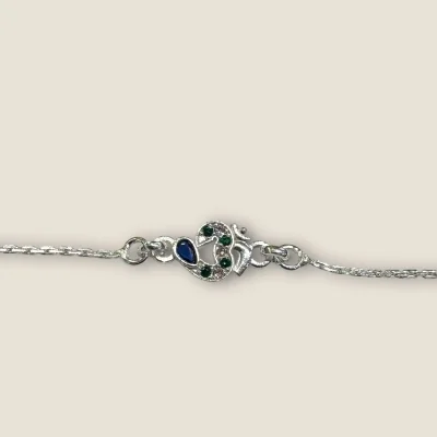 LOVELY SILVER RAKHI WITH BEAUTIFUL OM DESIGN | SB163 LOVELY SILVER RAKHI WITH BEAUTIFUL OM DESIGN | SB163
