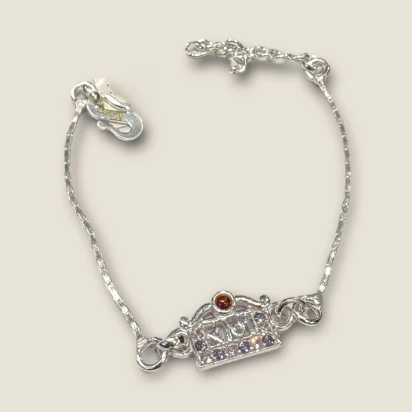 LOVELY SILVER RAKHI WITH BEAUTIFUL DESIGN | SB165