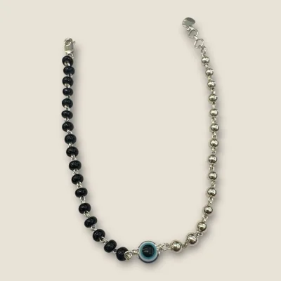 BEAUTIFUL 925 STERLING GIRLISH SILVER ANKLETS WITH EVIL EYE & LOVELY DESIGN | SPY454 BEAUTIFUL 925 STERLING GIRLISH SILVER ANKLETS WITH EVIL EYE & LOVELY DESIGN | SPY454