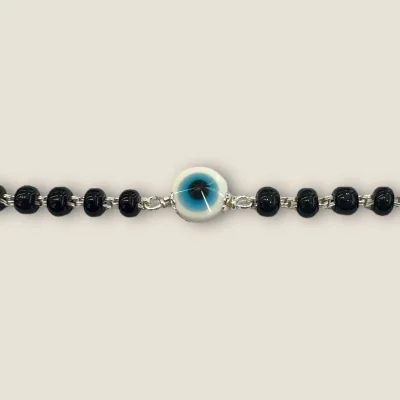 BEAUTIFUL 925 STERLING GIRLISH SILVER EVIL EYE ANKLETS WITH LOVELY DESIGN | SPY452 BEAUTIFUL 925 STERLING GIRLISH SILVER EVIL EYE ANKLETS WITH LOVELY DESIGN | SPY452