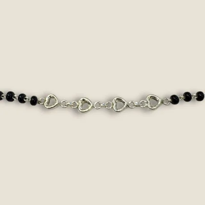 BEAUTIFUL 925 STERLING GIRLISH SILVER ANKLETS WITH LOVELY BEADS | SPY457 BEAUTIFUL 925 STERLING GIRLISH SILVER ANKLETS WITH LOVELY BEADS | SPY457