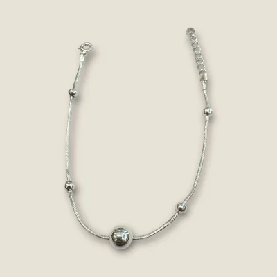 BEAUTIFUL 925 STERLING SILVER GIRLISH BRACELET WITH LOVELY DESIGN | SB191 BEAUTIFUL 925 STERLING SILVER GIRLISH BRACELET WITH LOVELY DESIGN | SB191
