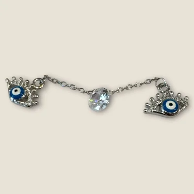 BEAUTIFUL 925 STERLING SILVER GIRLISH EVIL EYE BRACELET WITH LOVELY DESIGN | SB195 BEAUTIFUL 925 STERLING SILVER GIRLISH EVIL EYE BRACELET WITH LOVELY DESIGN | SB195