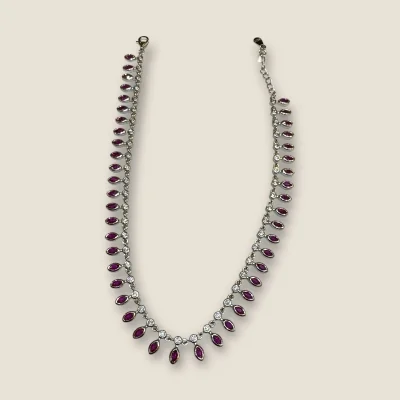 BEAUTIFUL 925 STERLING SILVER GIRLISH ANKLETS WITH LOVELY PINK STONES & UNIQUE DESIGN | SPY488