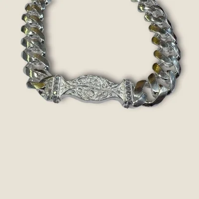 925 STERLING SILVER MEN'S BRACELET WITH LOVELY UNIQUE DESIGN | SB198