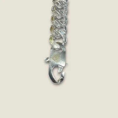 LOVELY 925 STERLING SILVER MEN'S BRACELET WITH BEAUTIFUL UNIQUE DESGN | SB197