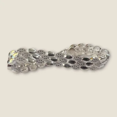 BEAUTIFUL 925 STERLING SILVER MEN'S BRACELET WITH LOVELY ZIRCONS & UNIQUE DESIGN | SB213 BEAUTIFUL 925 STERLING SILVER MEN'S BRACELET WITH LOVELY ZIRCONS & UNIQUE DESIGN | SB213