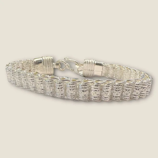 BEAUTIFUL 925 STERLING SILVER MEN'S BRACELET WITH UNIQUE DESIGN | SB209