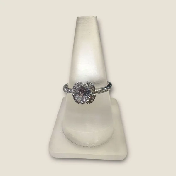BEAUTIFUL 925 STERLING SILVER GIRLISH RING WITH ZIRCONS | SLR725